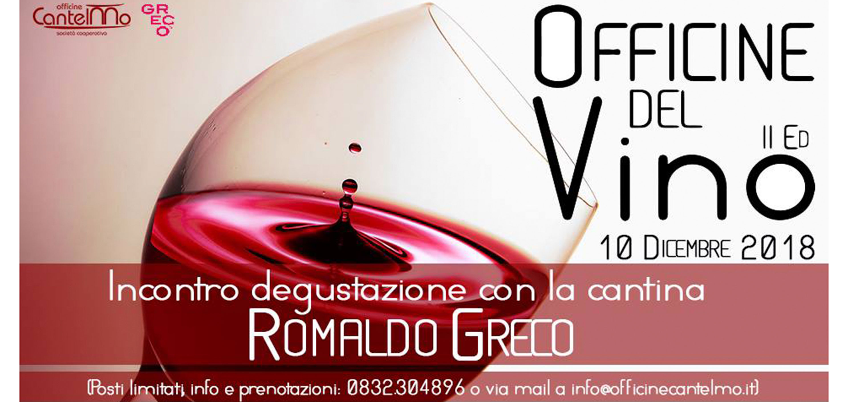 Officine Del Vino incontro/degustazione con cant. Romaldo Greco
