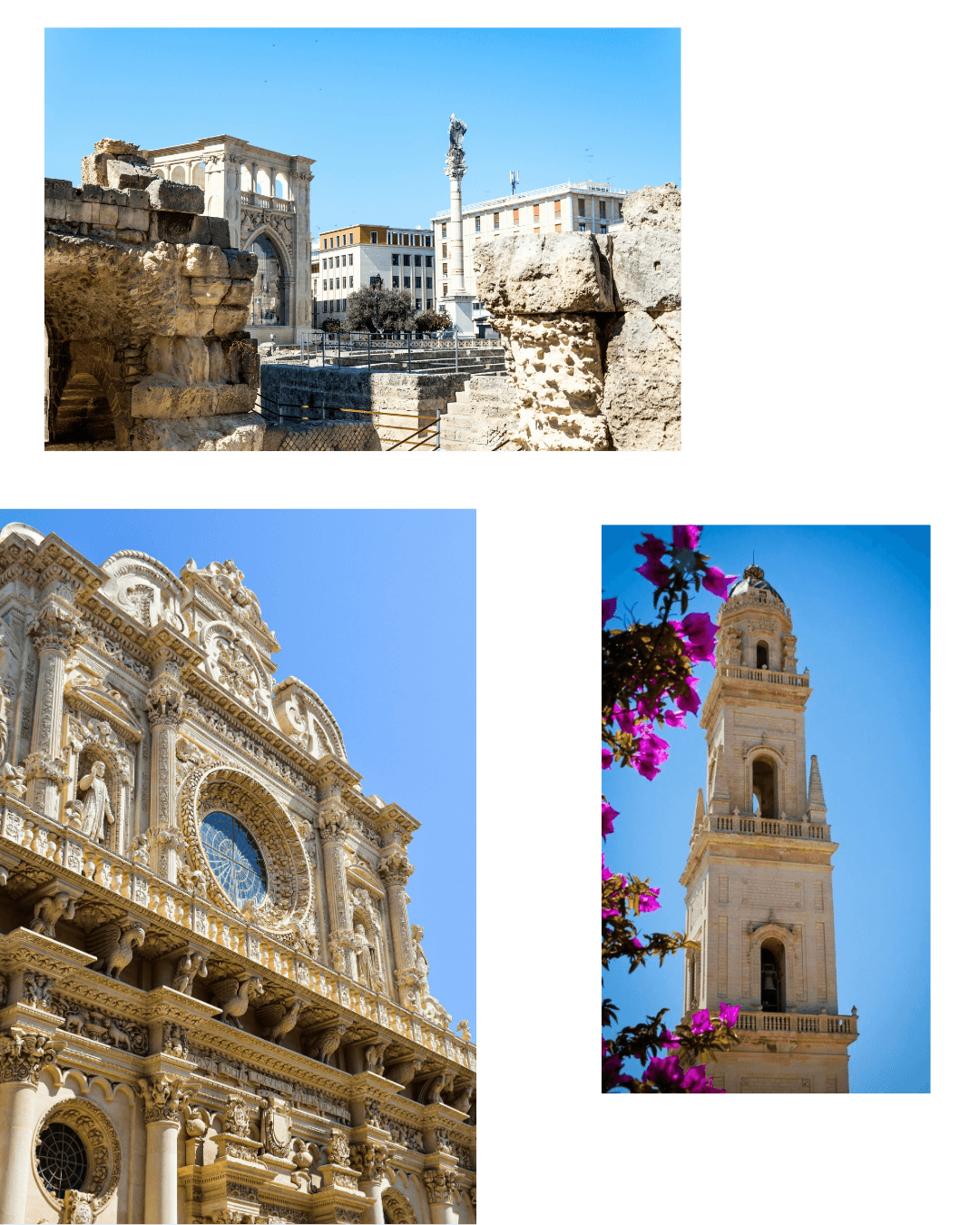Scorci del centro storico di Lecce